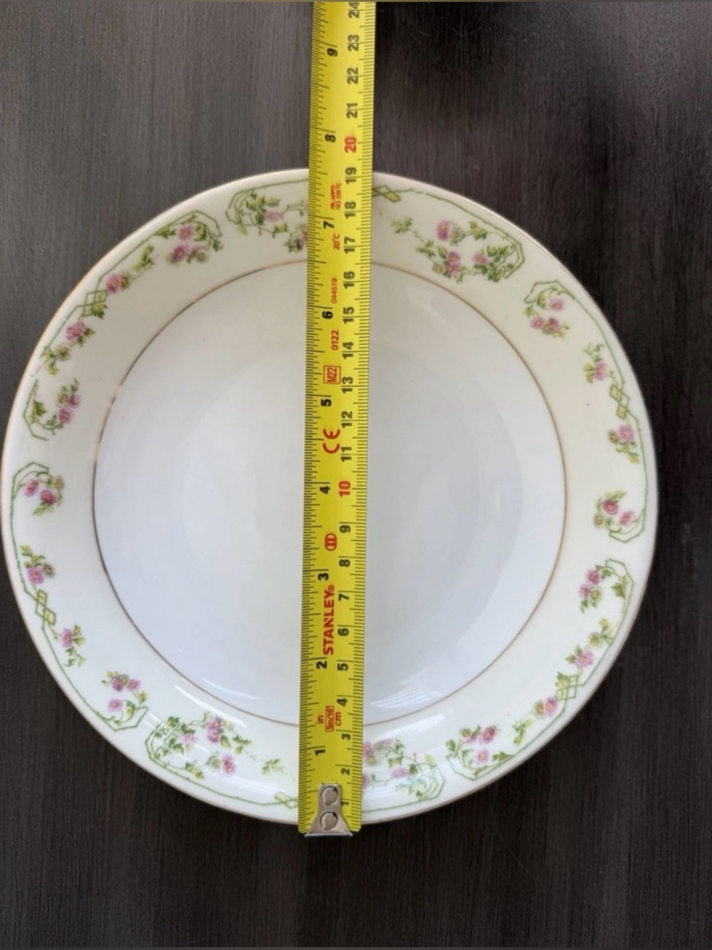 Vintage M.Z. Austria CM&R Porcelain Plate Floral Gold Trim Czechoslovakia Set 7 - Picture 3 of 8